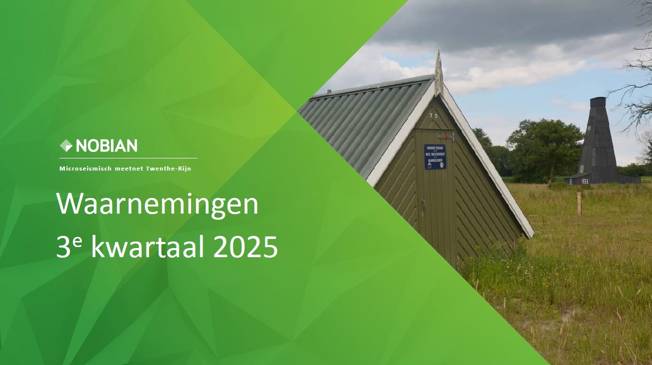 Seismisch meetrapport Twenthe-Rijn 3e kwartaal 2025